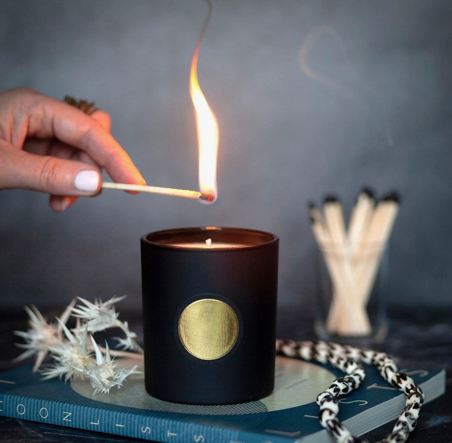 Deuxmoons Full Moon Candle