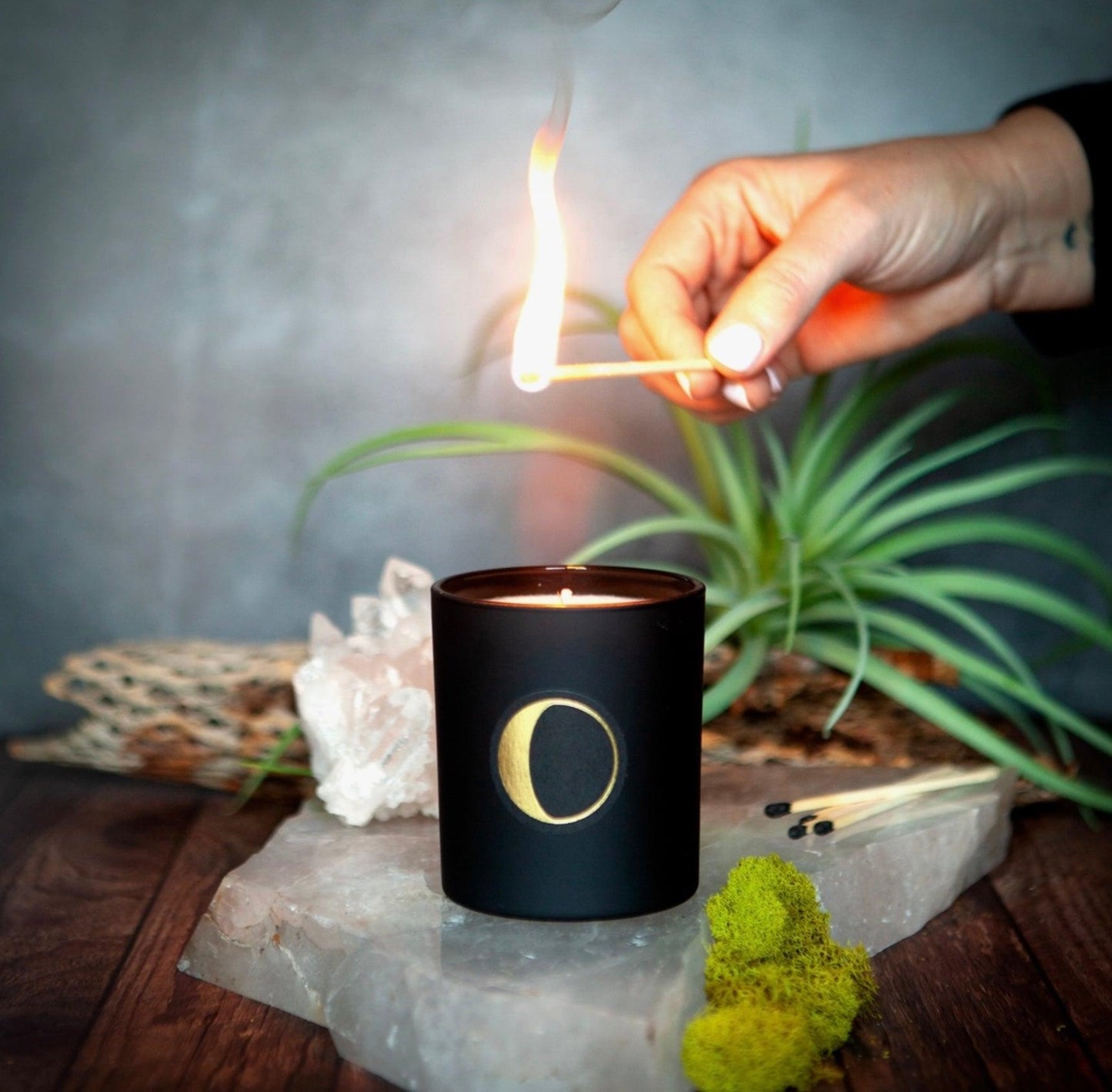 Deuxmoons Waning Moon Candle