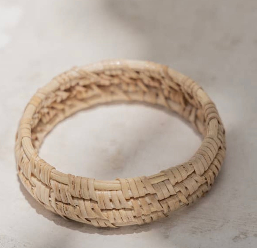 Wide Handwoven Bangle