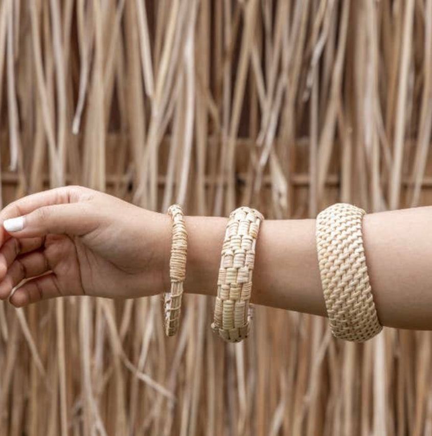 Wide Handwoven Bangle