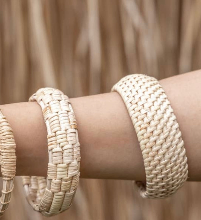 Wide Handwoven Bangle