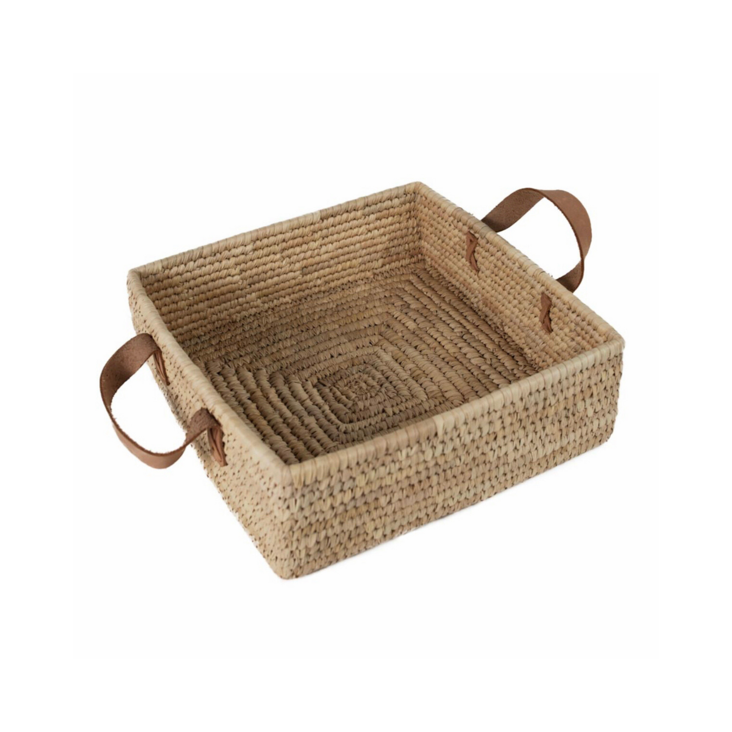 Handwoven Square Grass Basket