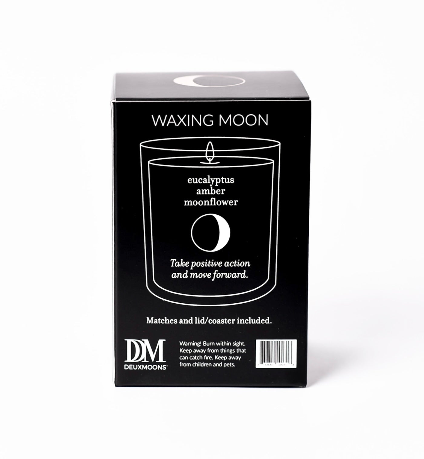 Deuxmoons Waxing Moon Candle