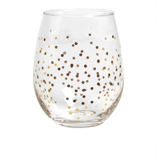 Confetti Stemless Wine Glass Set