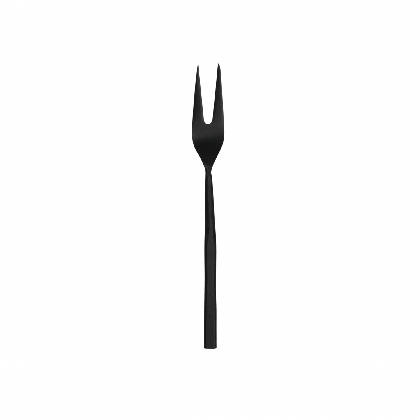 Matte black iron cocktail fork 