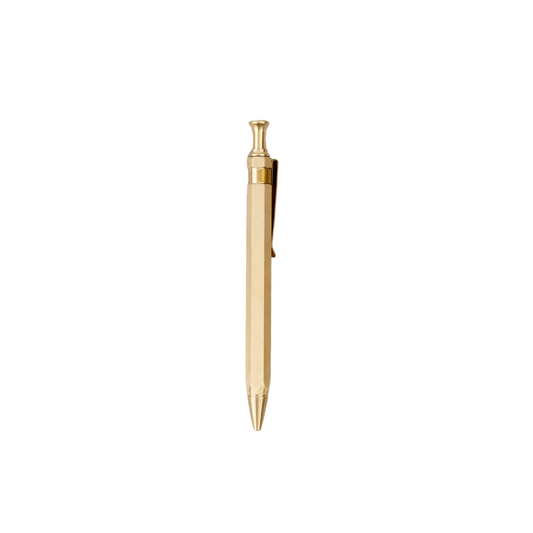 Hexagon Brass Ballpoint Pen